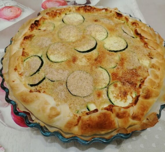 Torta salata zucchine e ricotta